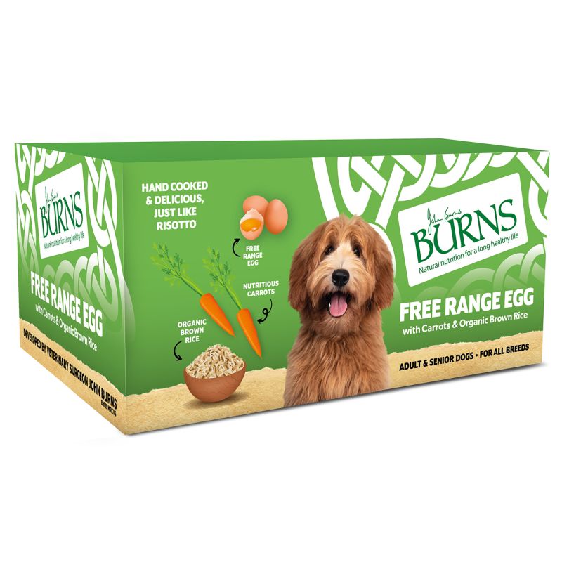 Burns Wet Food Free Range Egg with Carrots & Brown Rice 12 x 150g